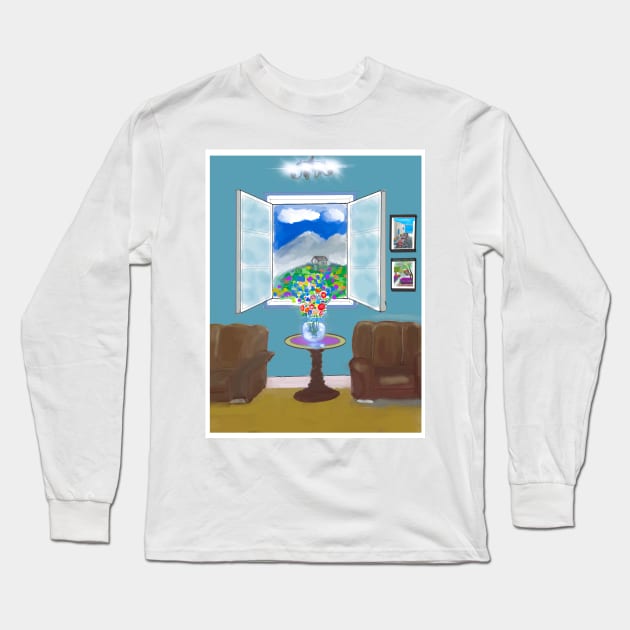 A room with a view Long Sleeve T-Shirt by Haborand